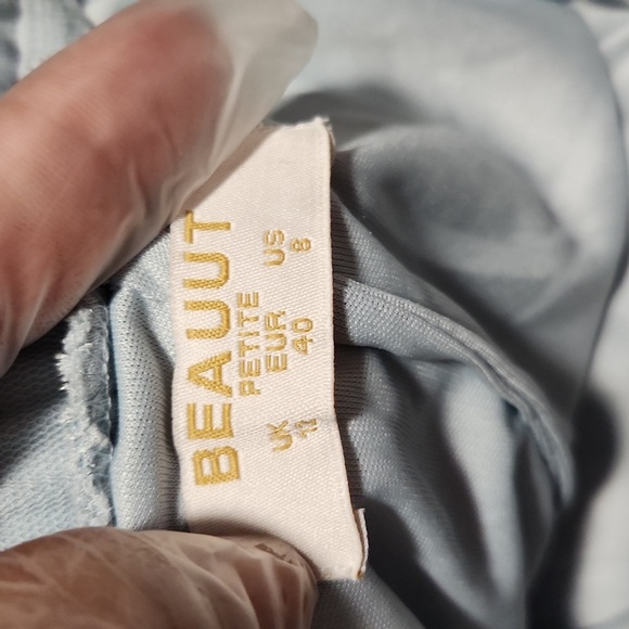 BEAUTT SZ 8.PETITE Elegant Light Blue Women's Skirt - Picture 4 of 14